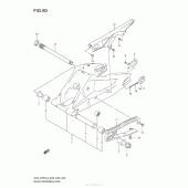 Схема узла: Задний рычаг подвески для Suzuki GSX-R750