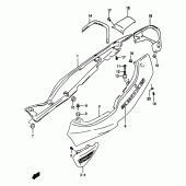 Схема вузла: Бічні панелі (Gsf1200say) для Suzuki GSF1200 Bandit