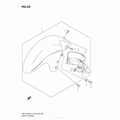 Схема узла: Переднее крыло (Gsx1300Ral3 E28) для Suzuki GSX1300 Hayabusa