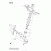 Схема узла: Рулевая траверса & Демпфер для Suzuki GSX1300 Hayabusa
