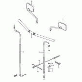 Схема вузла: Кермо & Тросики (Ls650fg/fj/fk/fl) для Suzuki LS650 Savage