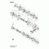 Схема вузла: Трансмісія для Suzuki GSX-R750