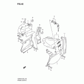 Схема вузла: Бічні панелі (Vz800) для Suzuki VZ800 Intruder M800/ Boulevard M50