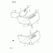Схема вузла: Бічні панелі (Model) для Suzuki DR650 DR650R