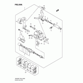 Схема узла: Задний тормозной суппорт (An400ak9/zak9/al0/zal0) для Suzuki AN400 Burgman (EU analogue of SkyWave)
