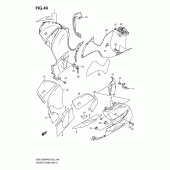 Схема узла: Нижний обтекатель (Model k8) для Suzuki GSX1300 Hayabusa