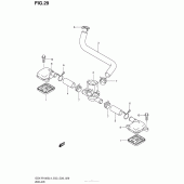 Схема узла: Система индукции воздуха для Suzuki GSX-R1000