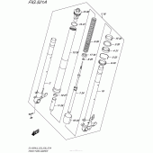 Схема узла: Вилка передней оси для Suzuki DL1000 V-Strom