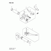 Схема вузла: Ручки керма (Vzr1800l1 e19) ​​для Suzuki VZR1800 Intruder M1800R/ Boulevard M109R