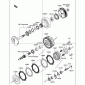 Схема узла: Сцепление для Suzuki DR-Z110