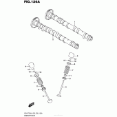 Схема вузла: Розподільний вал & Клапан для Suzuki GSX-R750