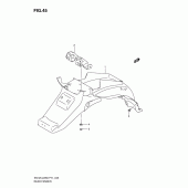 Схема узла: Заднее крыло для Suzuki EN125
