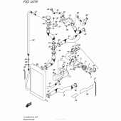 Схема вузла: Патрубок системи охолодження для Suzuki VL1500 Boulevard C90 BOSS