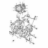 Схема узла: Картер двигателя для Suzuki DR350