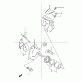Схема узла: Передний тормозной суппорт для Suzuki TU125