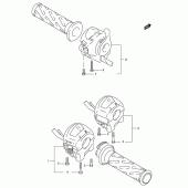 Схема вузла: Пульт управління рульовий для Suzuki UH150 Burgman