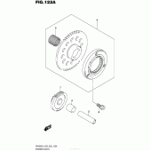 Схема узла: Привод стартера для Suzuki DR200 DR200S