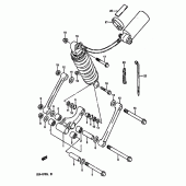 Схема вузла: Важіль прогресії (Model l) для Suzuki GSX-R750