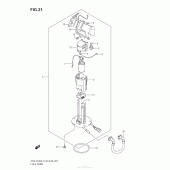 Схема узла: Топливный насос для Suzuki GSX-R750