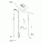 Схема вузла: Кермо & Тросики (Rm-z450k8/k9/l0) для Suzuki RM-Z450