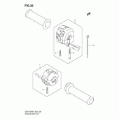 Схема вузла: Пульт управління рульовий для Suzuki GSF1250 Bandit