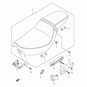 Схема вузла: Сидіння (Model k5) для Suzuki VS800 Boulevard S50