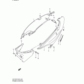 Схема вузла: Бічний обтічник (Model x) для Suzuki UC125 Epicuro