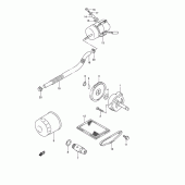 Схема узла: Масляный насос & Топливный насос для Suzuki VZ800 Marauder