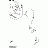 Схема узла: Передний тормозной цилиндр для Suzuki DR-Z400 DR-Z400SM