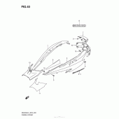 Схема вузла: Бічні панелі (An400Zal3 E28) для Suzuki AN400 Burgman (EU analogue of SkyWave)