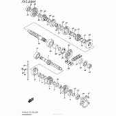 Схема вузла: Трансмісія для Suzuki SFV650 Gladius
