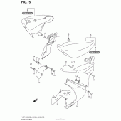 Схема вузла: Side Cover (Vzr1800Bzl4 E33) для Suzuki VZR1800 Boulevard M109R BOSS