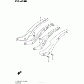 Схема узла: Rear Frame (Vl1500Btl7 E28) для Suzuki VL1500 Boulevard C90T B.O.S.S