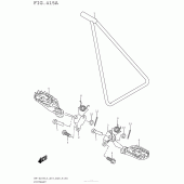 Схема вузла: Підніжки для Suzuki RM-Z250