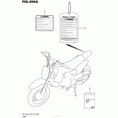 Схема вузла: Інформаційні наклейки (Dr-Z70L6 E28) для Suzuki DR-Z70