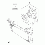 Схема вузла: Радіатор для Suzuki TL1000