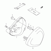 Схема узла: Держатель для инструментов (Model k5/k6/k7/k8) для Suzuki VS1400 Boulevard S83