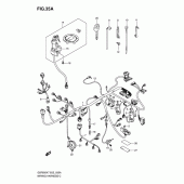 Схема вузла: Електропроводка (Gsf650sak7/sak8/suak7/suak8) для Suzuki GSF650 Bandit