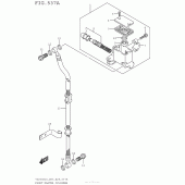 Схема узла: Передний тормозной цилиндр для Suzuki TU250