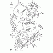 Схема узла: Облицовочные элементы (Model k 24v, 28v) для Suzuki GSX600 Katana