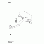 Схема узла: Лапка тормоза для Suzuki RM-Z250