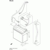 Схема вузла: Акумулятор для Suzuki AN650 Burgman (EU analogue of SkyWave)