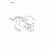 Схема вузла: Акумулятор (Model z/k, model p6, p9) для Suzuki TS185