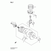 Схема узла: Коленчатый вал & Поршень для Suzuki GSX-R600