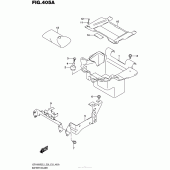 Схема вузла: Кріплення акумулятора Suzuki VZR1800 Boulevard M109R BOSS
