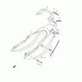 Схема узла: Задний подседельный обтекатель (Gsf600sk4/suk4) для Suzuki GSF600 Bandit S