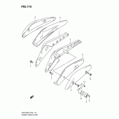 Схема узла: Задний кронштейн (Vzr1800zl2 e51) для Suzuki VZR1800 Intruder M1800R/ Boulevard M109R
