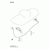 Схема узла: Замок сиденья для Suzuki AN400 Burgman (EU analogue of SkyWave)