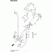 Схема узла: Система вентиляции бензобака (Dr-Z400Sml6 E33) для Suzuki DR-Z400 DR-Z400SM
