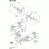 Схема вузла: Підніжки для Suzuki VL1500 Boulevard C90T